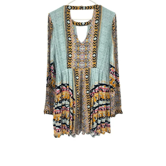 Free People Multicolor Patterned Mini Dress - Picture 8 of 15